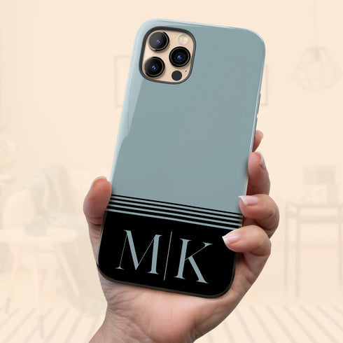 Large Custom Initials iPhone Case - Centered